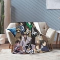thumbnail image 5 of Osamu Dazai Blanket Soft and Warm Lightweight Fluffy Throws Blankets Rug Carpet Gift for Beach Yoga Bedroom Living Room Decoration Sofa Camping Trip Dorm Decor All Season, 5 of 6
