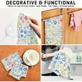 thumbnail image 7 of SKYSONIC Kitchen Dish & Tea Towel Cute Fresh Flowers Reusable Cloths for Cooking and Drying Dishes for Home Kitchen Cleaning, 28x18in-1PC, 7 of 7
