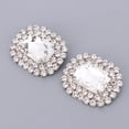 thumbnail image 3 of tredstone Rhinestone Shoe Clips Wedding Buckle DIY Bride Shoe Decorative Charms White, 3 of 9