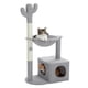 thumbnail image 1 of Árbol para Gatos MUTTROS Cactus 40 Torre para Gatos con Poste Rascador Gris, 1 of 7