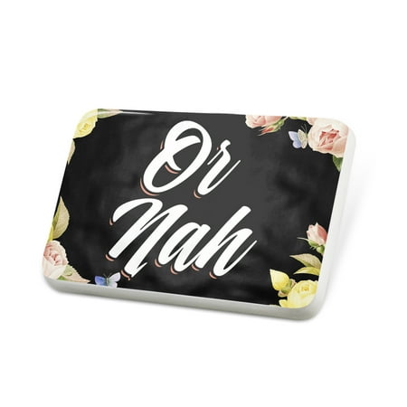 Porcelein Pin Floral Border Or Nah Lapel Badge – NEONBLOND