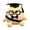 A, variant on Cute Graduation Egg Plush Toy, Soft Stuffed Animal with Doctoral Cap & Glasses, Graduation Gift for High School & College Grads, Graduation Season Plush Keepsake for Students