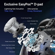 QUCOPRE Wireless Gaming Controller for PC,Switch,Android,iOS,Steam, with Charging Dock/TMR Joysticks/Dual-Mode Triggers/6-Axis Gyro/Programmable Buttons