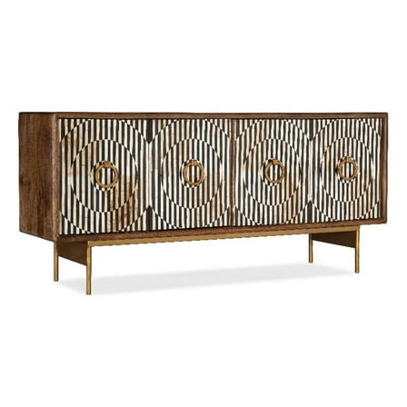 Bowery Hill Modern / Contemporary Credenza in Brown Finish Wood