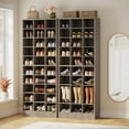 thumbnail image 5 of Finmind 10-Tier Shoe Storage Cabinet, 70.9 in. Gray Wooden Shoe Rack with 30 Cubbies, Tall Entryway Shoe Organizer for Closet, Entryway, 5 of 7