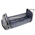 thumbnail image 5 of Bolsa de pañales para bebé, gran capacidad, portátil, multifuncional, transpirable, plegable, mochila para pañales, color gris, 5 of 5