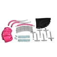 thumbnail image 4 of 【LuckyNote】36" Pink Mini Trampoline with Handle - 220LBS Capacity, 6-Leg Stable Design, Foam Padded Frame, Indoor/Outdoor Use (10-Min Fast Assembly), 4 of 6