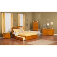 thumbnail image 3 of Leo & Lacey Queen Storage Platform Bed in Caramel, 3 of 4