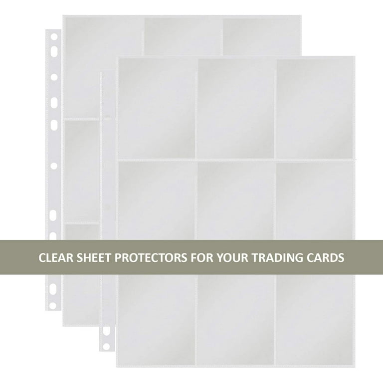 baseball card binder sheets walmart Amazon.com : 1800 Pockets Card Sleeves Binder Sheets, Double-Sided Trading  Card Pages Sleeves, Clear Baseball Card Sleeves for 3 Ring Binder Fit Game  Cards, Sports Cards, Business Cards, Coupons : Office Products main image 0