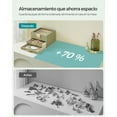 thumbnail image 4 of SONGMICS Caja de Joyas, Caja Joyero de 3 Niveles, Estuche de Joyería, 2 Cajones, Verde Aguacate y Dorado, 4 of 5