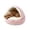 Pink, variant on Cozy Cocoon Dog Bed, Calming Dog Cave Bed, Hooded Calming Plush Bed for Dogs & Cats, Machine Washable, Non-slip Waterproof Base with Dual Comfort Design