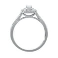 thumbnail image 2 of 1/2 Carat T.W. (I2 clarity, H-I color) Brilliance Fine Jewelry Emerald cut Diamond Engagement Ring in 10kt White Gold, Size 5, 2 of 5