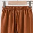 thumbnail image 5 of ITSAME Boys Outfit 2-Piece, Lapel Button Up Top and Casual Pants Summer Fashion Comfortable Set Brown Size 1-2T, 5 of 9