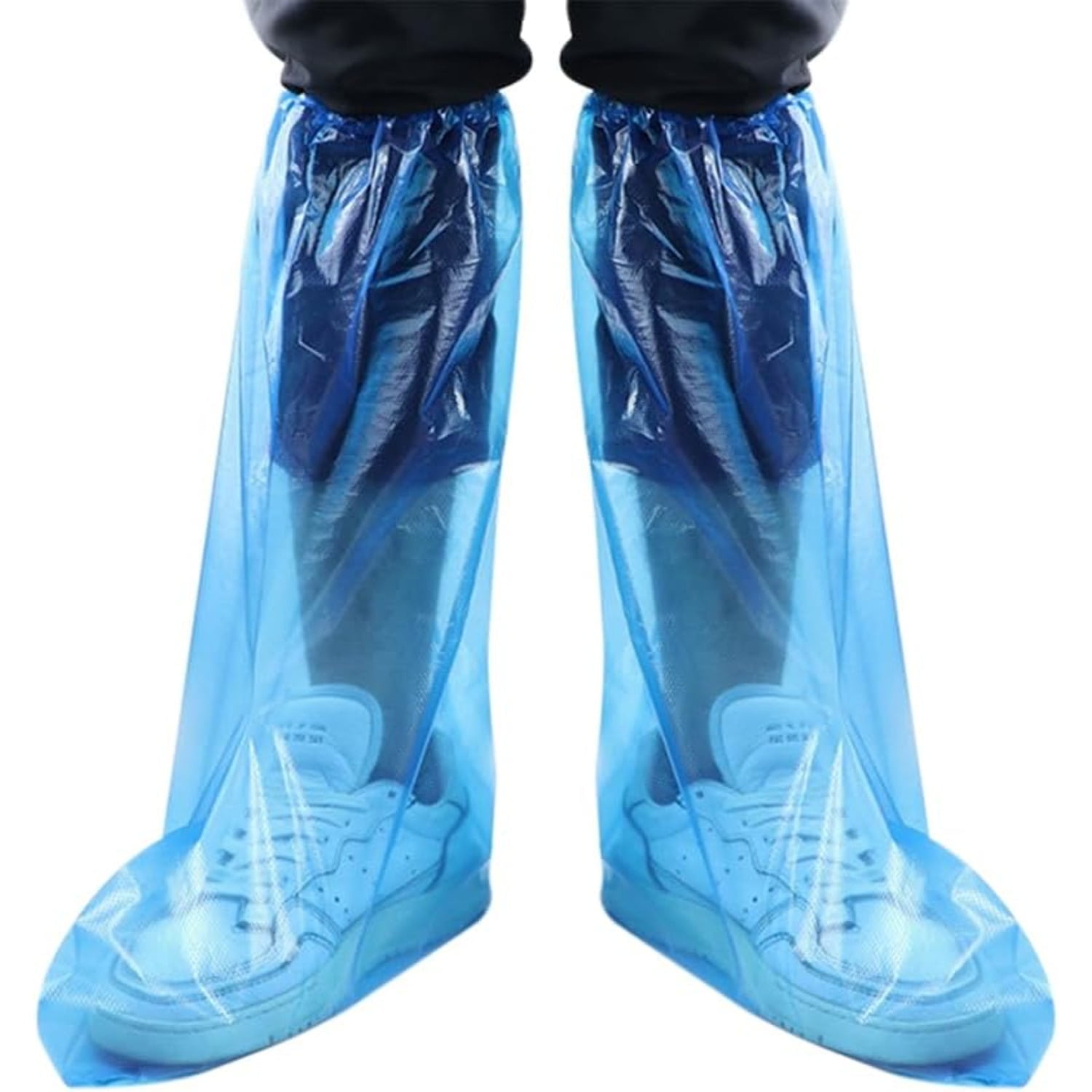 Shoe Covers for Rain 10PCS Plastic Shoe Ponchos （14×18.89in）