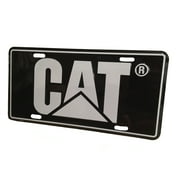 Caterpillar CAT Equipment Black & Silver Aluminum Novelty License Plate