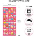 thumbnail image 2 of Yibo Beach Towel,Quick Dry Towel for Women Men Girls Kids, Cool Pool Towels Beach Accessories Absorbent Towel, 2 of 7