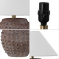 thumbnail image 7 of JONATHAN Y Effie 18.25" Minimalist Scandinavian Ceramic/Iron Hobnail LED Table Lamp, Matte Taupe (Set of 2), JYL5601C-SET2, 7 of 7
