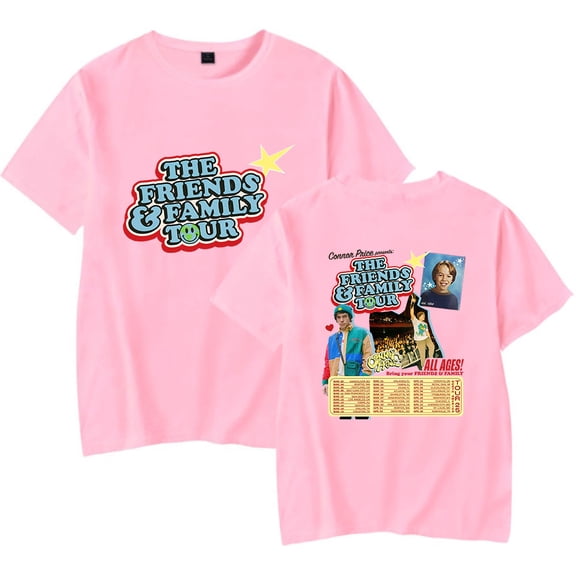 Connor Price Merch The Friends & Family Tour T-Shirt Men/Women Streetwear T-Shirt Shirt Short Sleeve