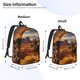 thumbnail image 2 of Fotbe Western Desert Cowboy Cloud Mochila de Lona con Estampado, Mochila Duradera, Mochila Versátil de Alta Calidad, Mochila Compacta Vintage-Medium, 2 of 5