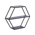 thumbnail image 1 of hometrends Fumar Hexagon Metal Wall Shelf, 1 of 5