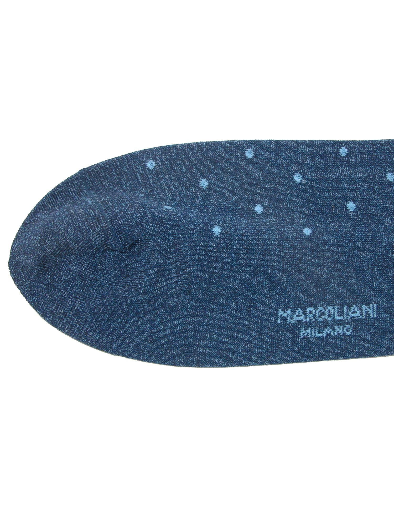 Marcoliani Mens Pima Cotton Polka Dot Dress Socks