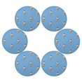 thumbnail image 3 of IAUYY Set of 6 Round Placemats for Dining Tables Heat-Resistant and Wear-Resistant DIY Printing Design Table Placemats，Applicable for Christmas A Ice Cream Cone, 3 of 7