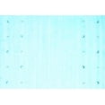 thumbnail image 1 of Ahgly Company Indoor Rectangle Solid Light Blue Modern Area Rugs, 3' x 5', 1 of 4