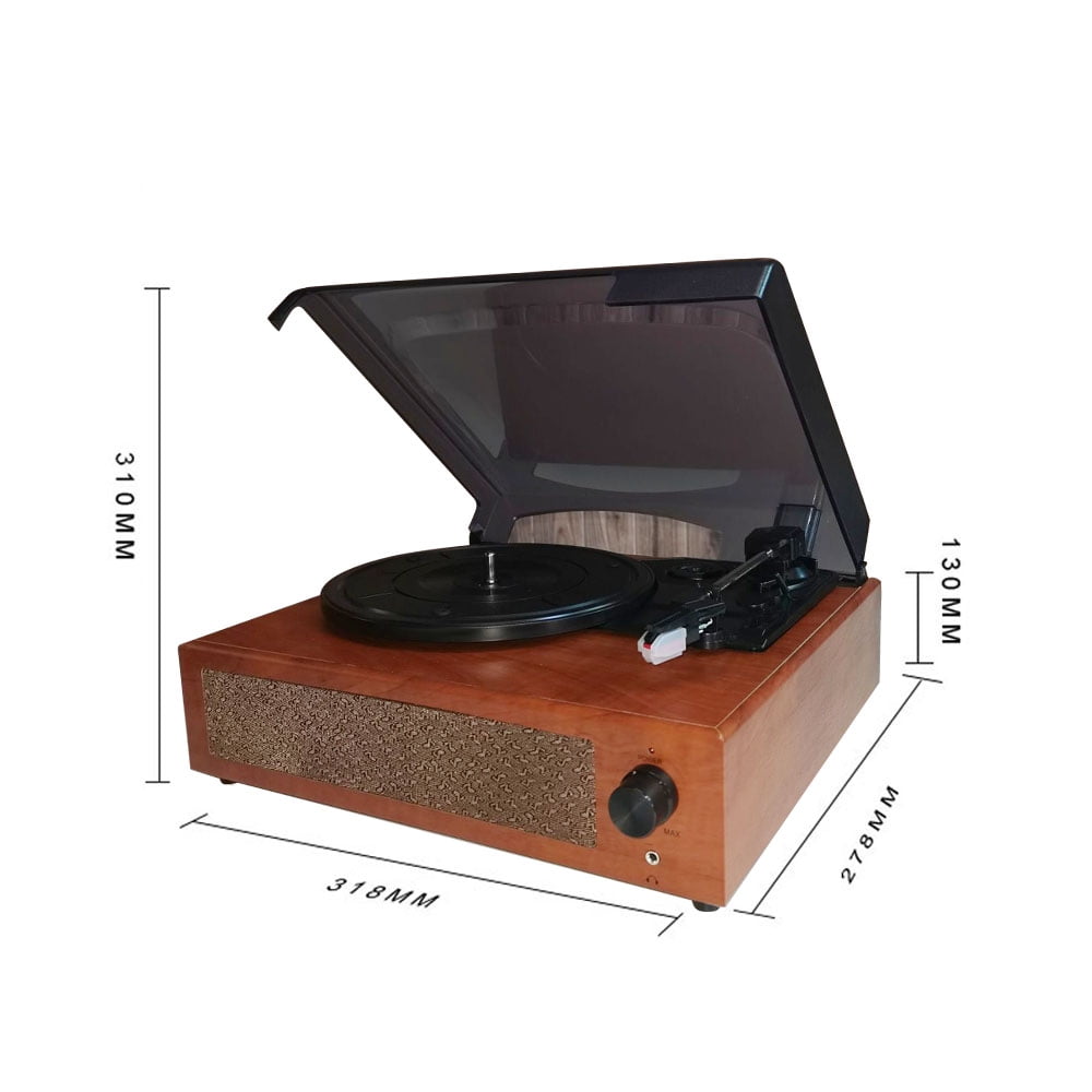 Gramophone en Bois Platine Vinyle rétro Tout en Un phonographe