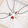 thumbnail image 3 of Collar de aleación magnética con forma de corazón de amor de Jinse para parejas, colgante de piedra de los deseos, collar de corazón a corazón, cadena de clavícula con forma de corazón, cadena de or, 3 of 5