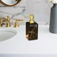thumbnail image 6 of kowaku Ceramic Soap Dispenser, Liquid Hand Soap Dispenser, 473ml, Manual Pump, Lotion Bottle, Bathroom Liquid Container for Countertop Black, 6 of 9