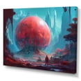 thumbnail image 2 of Designart "Planet Hovering In The Universe IV" City Futuristis Canvas Print, 2 of 5
