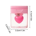 thumbnail image 3 of MERILER Heart-Shaped Pencil Sharpener, Rotating Hole, Transparent Tape Cover, Compact & Portable, Safe & Efficient for Classroom Use, 3 of 5