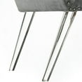 thumbnail image 6 of Posh Living Katherine Velvet Upholstered Bench with Acrylic Legs in Gray, 6 of 8