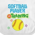 thumbnail image 4 of Inktastic Future Softball Player in Training Girls Baby Bib, 4 of 4