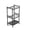 Black3, variant on Porfeet Acrylic Round Side Table with Column Base, Clear Modern End Table for Living Room, Bedroom, Balcony, Easy 5-Min Assembly, Space-Saving Bedside Table