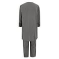 thumbnail image 4 of UJNDER Cardigan Pants Sets Women Three Piece Wedding Evening Outfits Dressy Chiffon Pant Suits Elegant Outfit for Women Grey XXL, 4 of 6