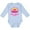 AE-Light Blue, variant on Summer Enjoy the Sunshine Venice Beach California in Pink Boys or Girls Long Sleeve Baby Bodysuit