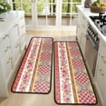 thumbnail image 4 of Kitchen Rugs Sets Of 2,Pioneer Flower Floral Print Pattern Anti Fatigue Kitchen Mat Rugs Non Slip Washable,Decorative Kitchen Floor Mats for Kitchen,Sink,Laundry,17"x47"+17"x47", 4 of 5