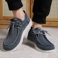 thumbnail image 4 of Men's Casual Slip-on Loafers Stretch Shoes，Comfortable & Light-Weight，Black、Gray、Light Blue, 4 of 6