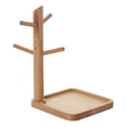 thumbnail image 1 of Bandeja de madera para guardar llaves, atractiva bandeja organizadora para anillos, artículos diversos y relojes. Pequeño, 1 of 9