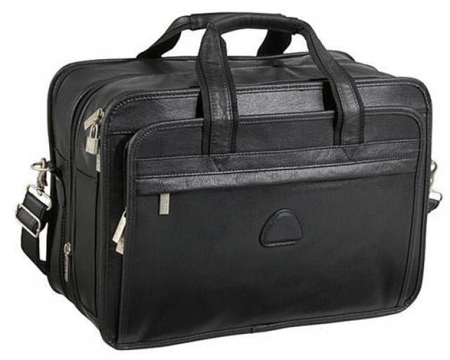 expandable leather briefcase