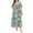 Light Blue, variant on Uaswgudfs Floral Women's V-Neck Short Sleeve Midi Dress - Cotton Chiffon Summer 2025 Flow Style for Women Green 2XL