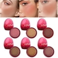 thumbnail image 4 of Soft Cute Sweetheart Fog Color Monochrome Powder Blusher Rouge Egg Powder Blusher With Beauty Makeup Monochrome Durable Rouge Makeup Pan, 4 of 6