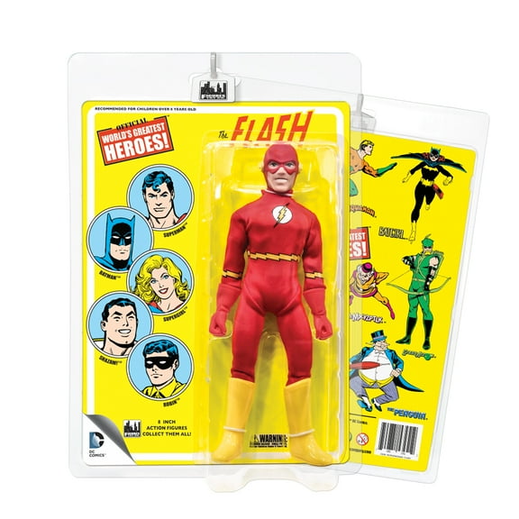 DC Comics 8 Inch Action Figures With Retro Cards: Flash