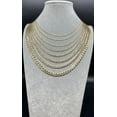 thumbnail image 2 of 14K Real SOLID Gold Pave Cuban Curb Link Chain, SOLID Cuban Curb Chain,14K SOLID Two Tone Gold Chain Necklace Man and Woman,14K Heavy Chain (Width:4.6MM; Necklace length:24;), 2 of 7