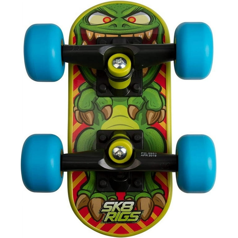 SK8 Rigs Handboard for Kids - Dinosaur T-Rex Design - Hand Powered