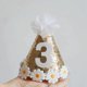 thumbnail image 3 of Sombrero de fiesta para el primer cumpleaños, suministros brillantes para baby shower, banquete, sombreros de fiesta de margaritas para niño y niña, decoración para niños, diadema navideña, 3 of 5