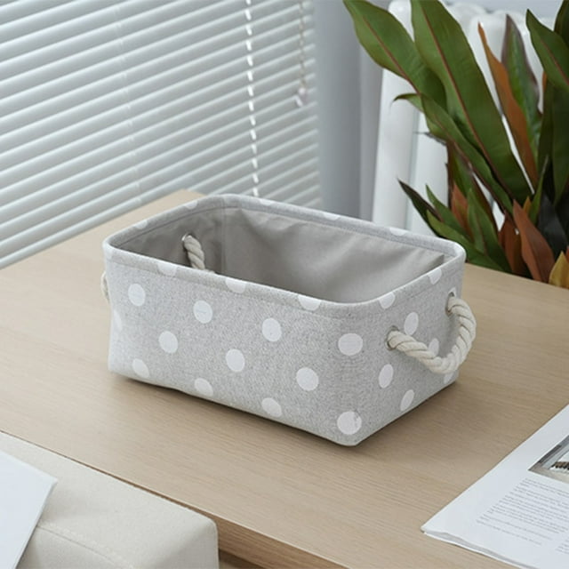 Birdeem Toy Storage Basket, Baskets for Storage, Storage Basket Fabric Material Foldable Storage Basket Home Clothing Toys Miscellaneous Storage Basket, Cotton Rope Storage Basket