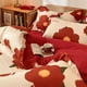 thumbnail image 5 of Juego de cama de algodón lavado de cuatro piezas para boda, ropa de cama para boda, funda de edredón para boda, sábana roja para boda, sábana ajustable, 5 of 5