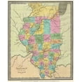 thumbnail image 2 of Burr 20x24 White Modern Wood Framed Museum Art Print Titled - Illinois - Burr 1834, 2 of 4